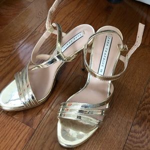 Gold straps Zara heels